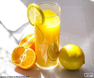 Puzzle Χυμό πορτοκάλι και λεμόνι